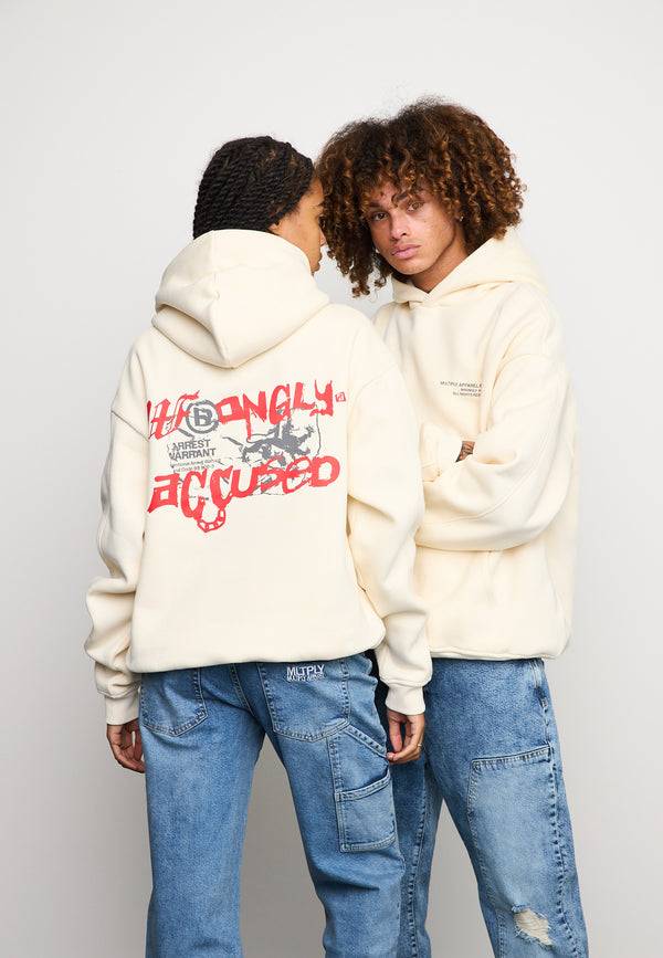 Multiply Spparel Oversize Hoodie INNOCENCE Egret Zeitbegrenzte Promotion