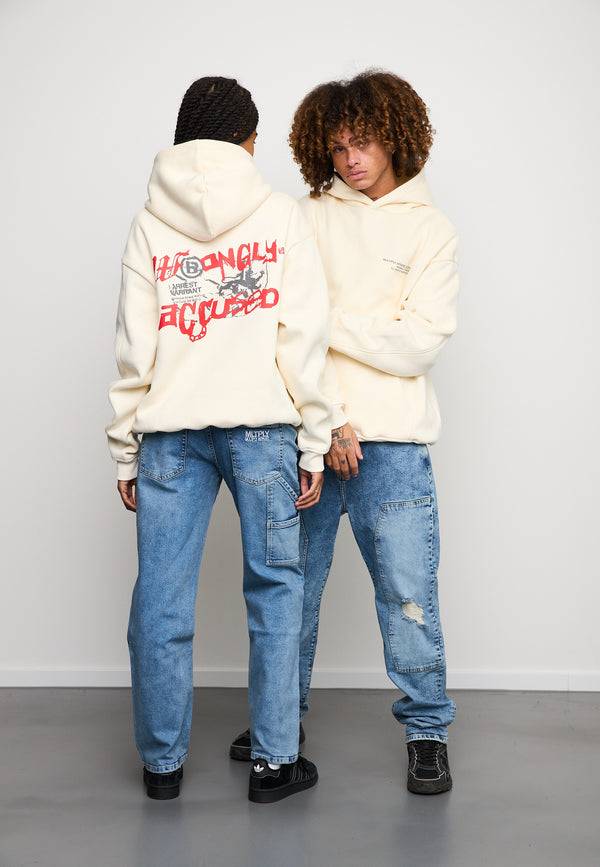Multiply Spparel Oversize Hoodie INNOCENCE Egret Zeitbegrenzte Promotion