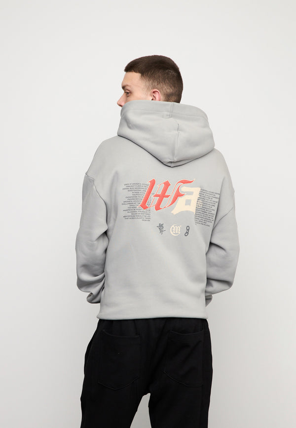 Multiply Spparel Oversize Zip Hoodie DEFAMATION Ultimate Grey Bis zu 60% Rabatt