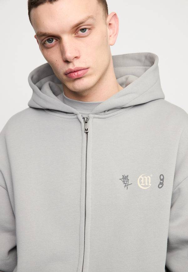 Multiply Spparel Oversize Zip Hoodie DEFAMATION Ultimate Grey Bis zu 60% Rabatt