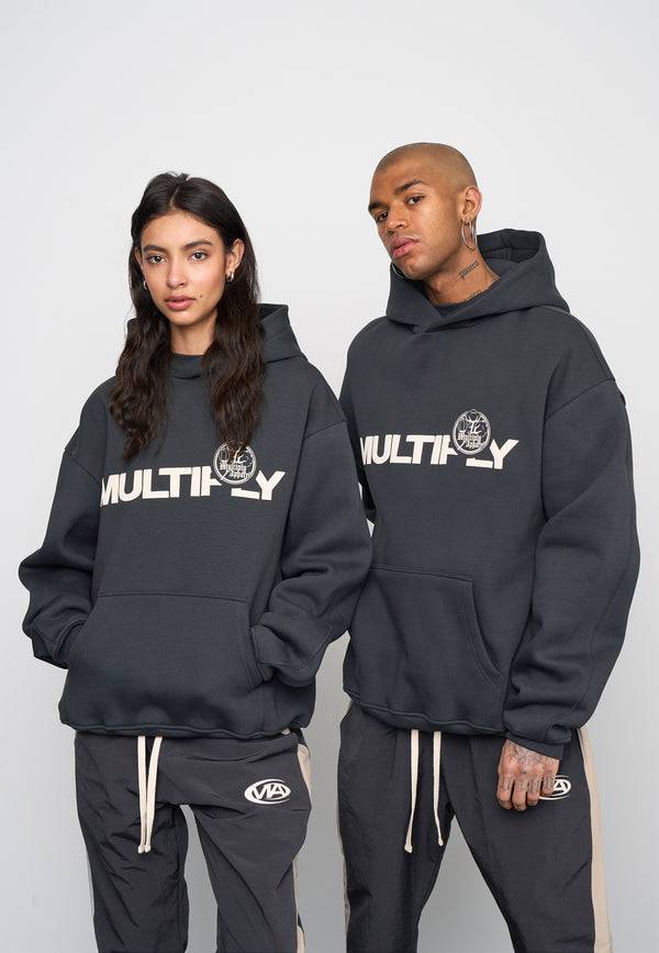 Multiply Spparel Oversize Hoodie VINTAGE Black Soda Washed Bis zu 65% Rabatt