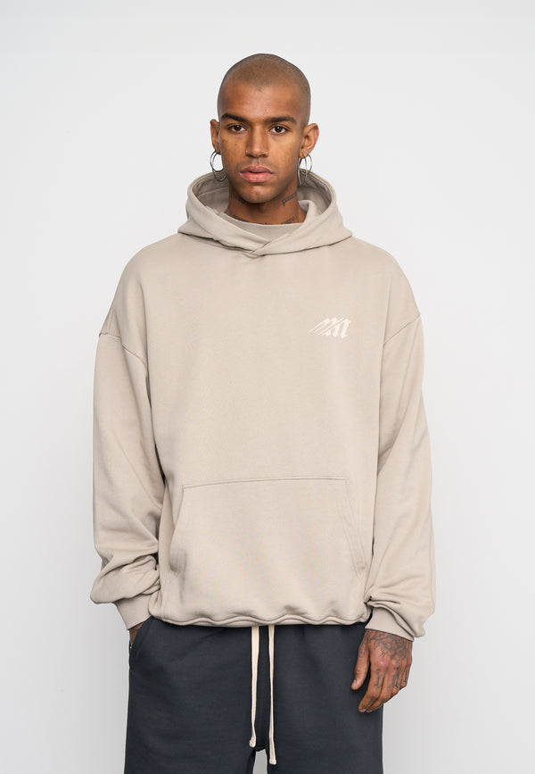 Multiply Spparel Oversize Hoodie NIGHT VISION Vintage Khaki Super Rabatt