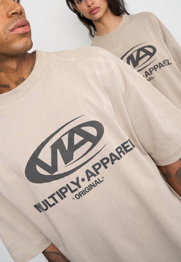 Multiply Spparel Oversize T-Shirt GRIND Vintage Khaki Clearance-Verkauf