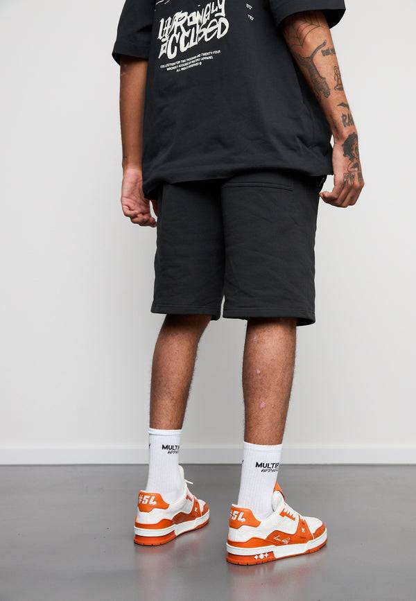 Multiply Spparel Shorts CONVICT Black Soda Washed Schlussverkauf