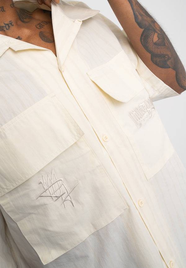 Multiply Spparel Oversize Shirt BARS White Asparagus Rabatt