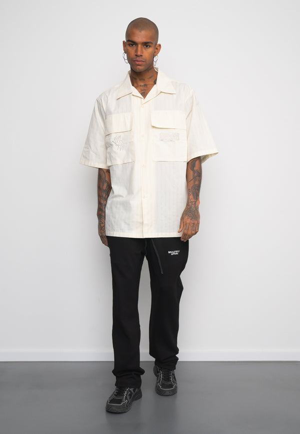 Multiply Spparel Oversize Shirt BARS White Asparagus Rabatt