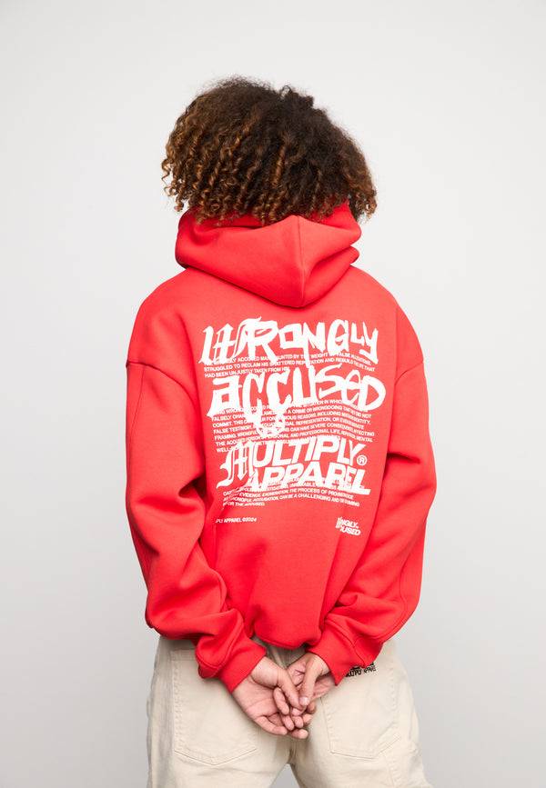 Multiply Spparel Oversize Zip Hoodie TRIAL Flame Scarlet Flash Sale