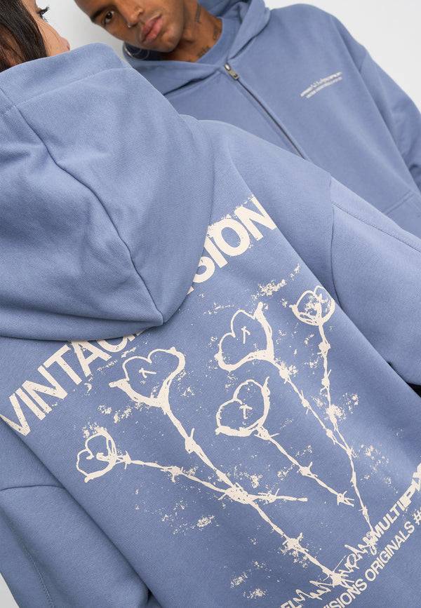 Multiply Spparel Oversize Zip Hoodie V VISIONS Wild Wind Begrenztes Angebot