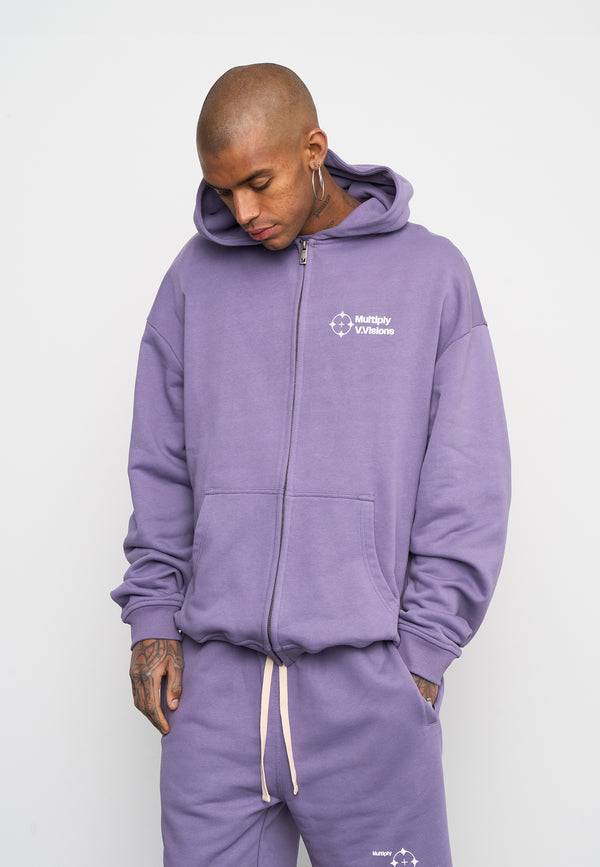 Multiply Spparel Oversize Zip Hoodie VISIONARY Cadet Preisnachlass