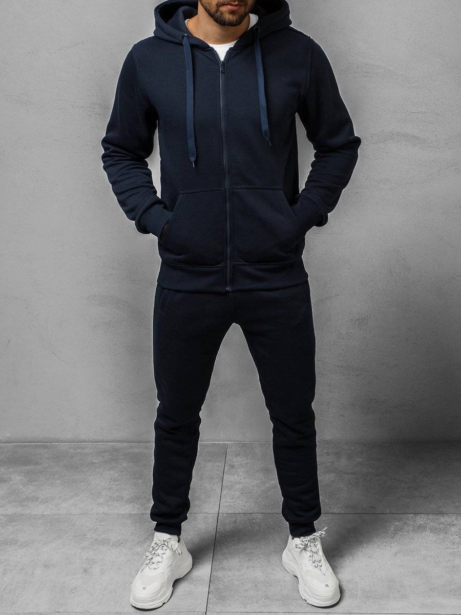 Ozonee Herren Trainingsanzug Dunkelblau OZONEE 10 Wochenangebot