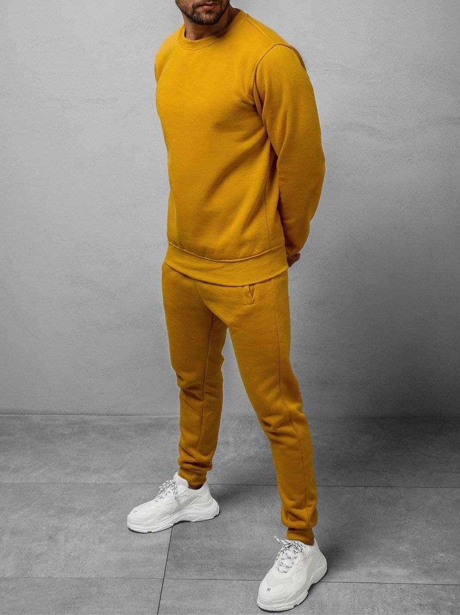Ozonee Herren Trainingsanzug Camel OZONEE 07 Begrenzte Freigabe