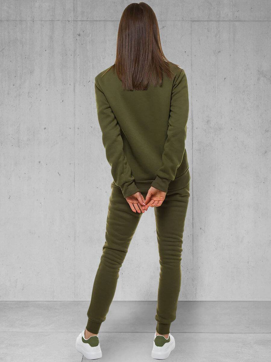 Ozonee Damen Trainingsanzug Khaki OZONEE 51 Sonderangebot der Fabrik