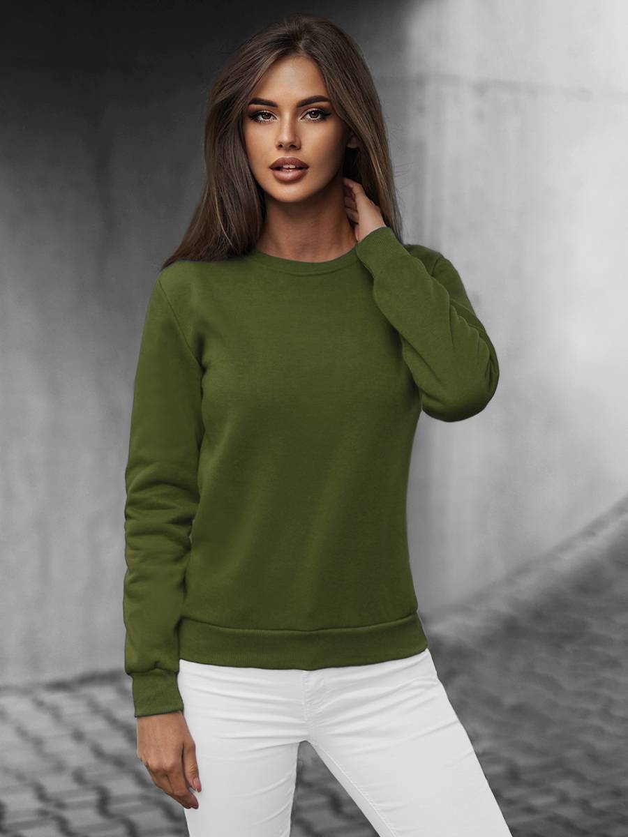 Ozonee Damen Trainingsanzug Khaki OZONEE 51 Sonderangebot der Fabrik