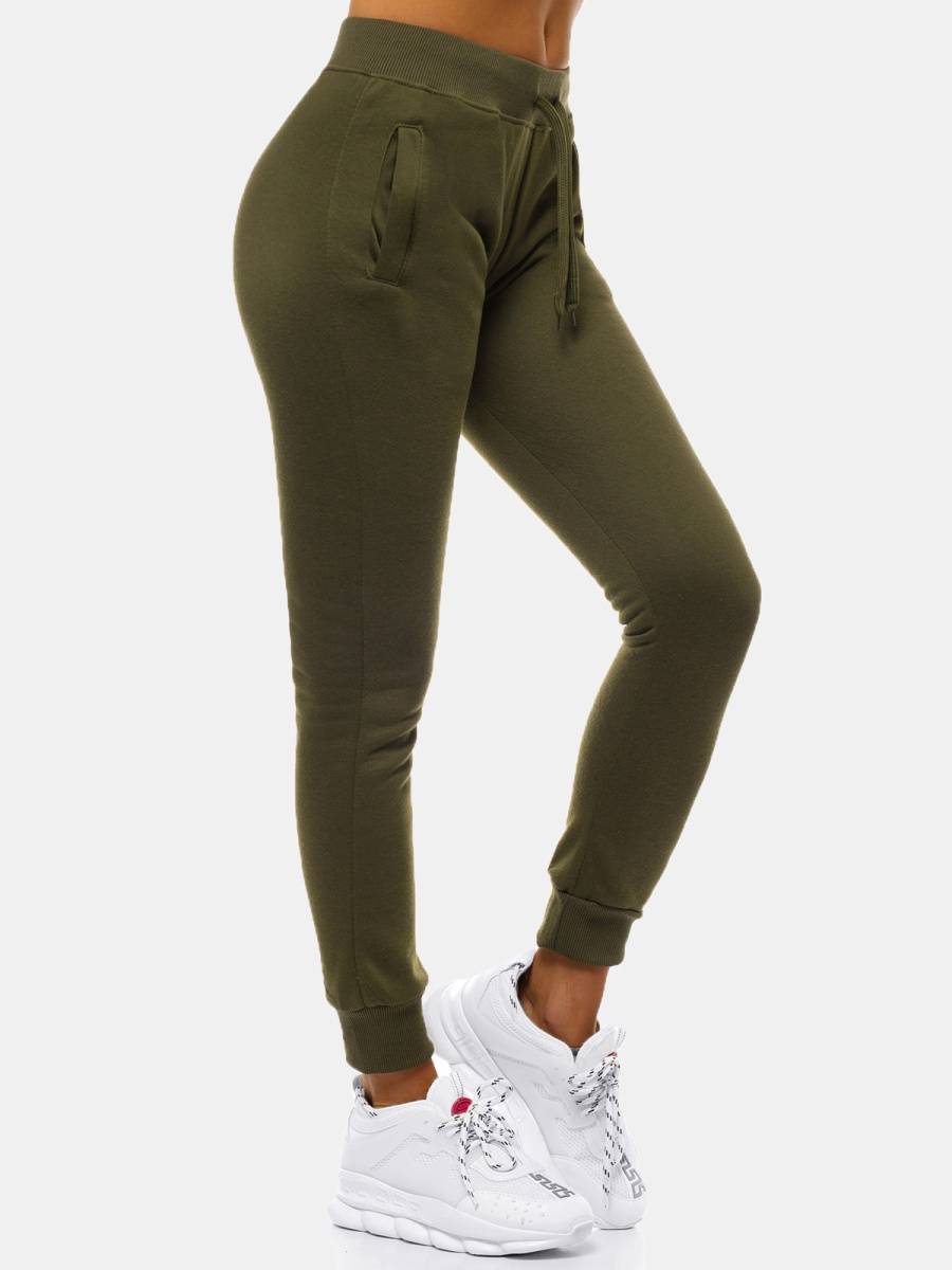 Ozonee Damen Trainingsanzug Khaki OZONEE 51 Sonderangebot der Fabrik