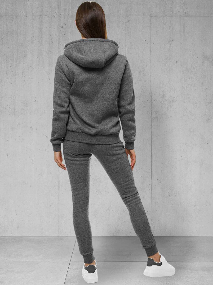 Ozonee Damen Trainingsanzug Dunkelgrau OZONEE 48 Vierteljährliche Förderung