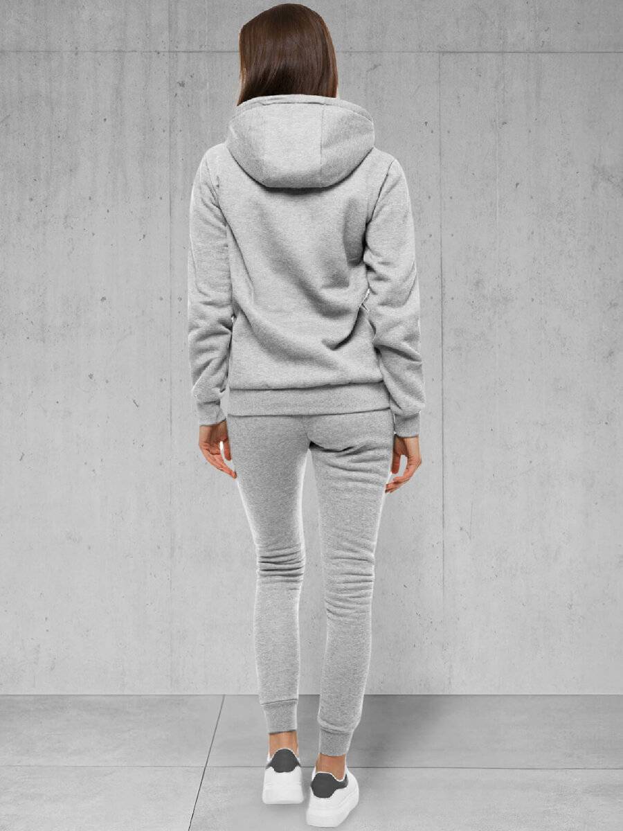 Ozonee Damen Trainingsanzug Grau OZONEE 22 Clearance-Verkauf