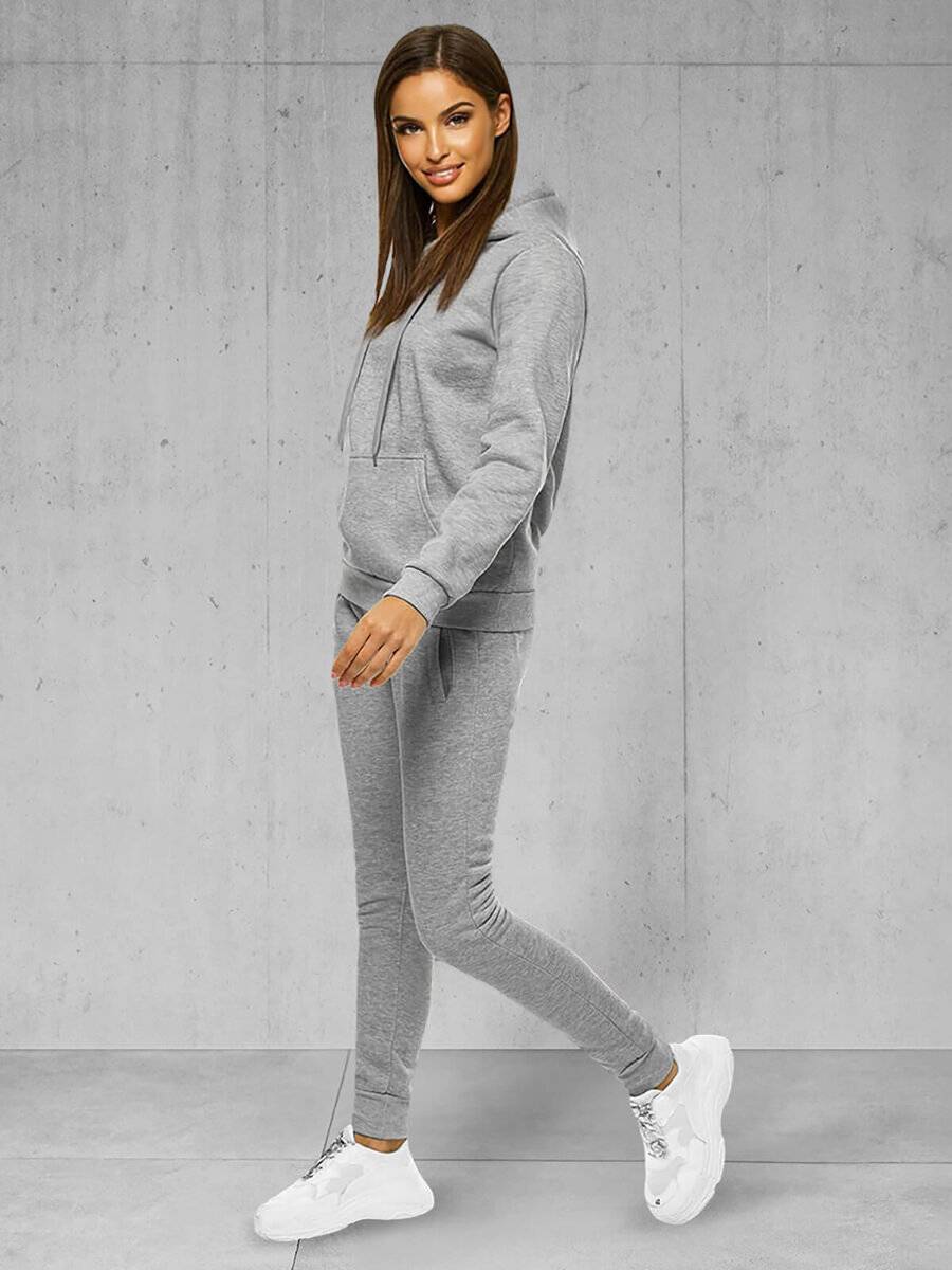 Ozonee Zweiteiliges Trainingsanzug-Set Grau OZONEE JS/CKW02 Neuheiten