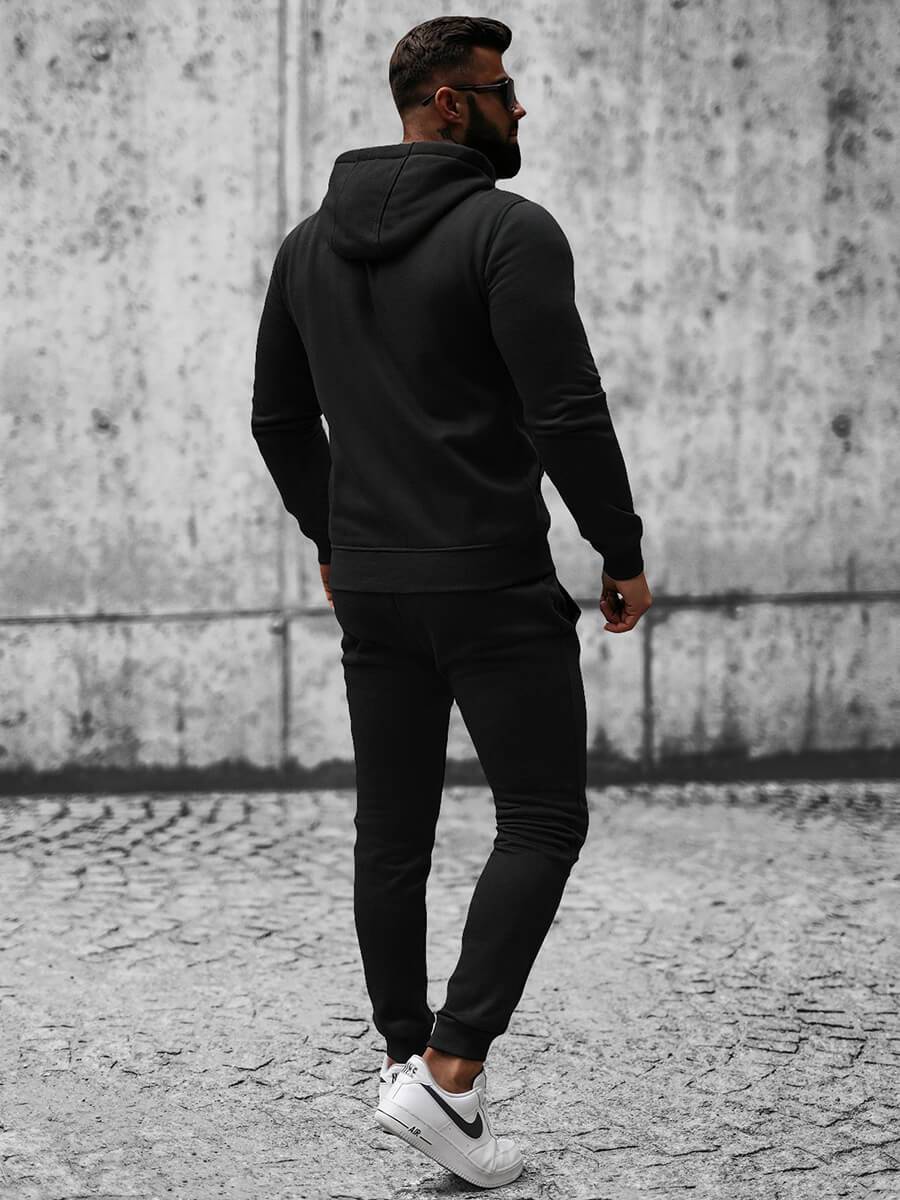Ozonee Herren Sportanzug Schwarz OZONEE JS/XW2008 Saisonale Angebote