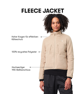 Pinqponq Fleece Jacket - Caramel Khaki (Female) Tiefpreis