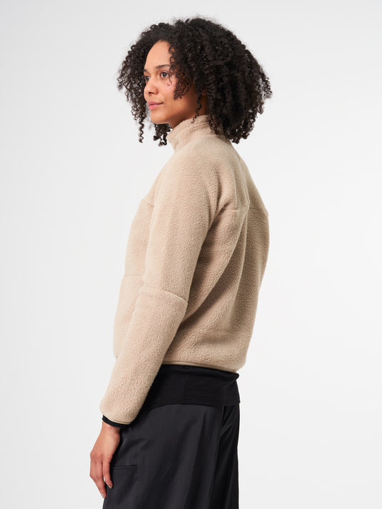Pinqponq Fleece Jacket - Caramel Khaki (Female) Tiefpreis
