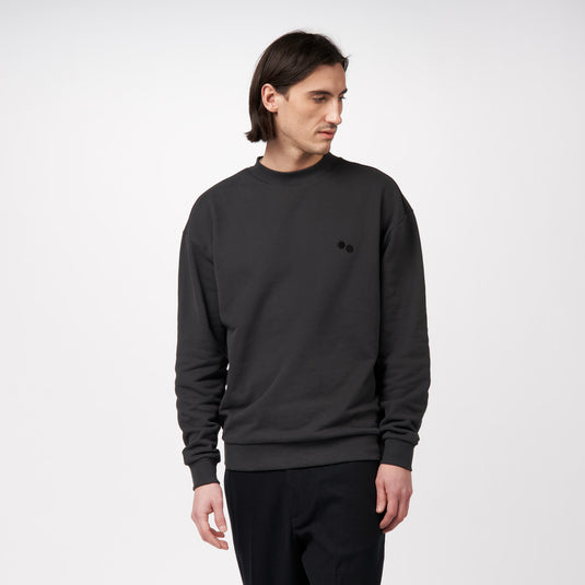 Pinqponq Sweatshirt - Peat Black (Unisex) Super Sparpreis