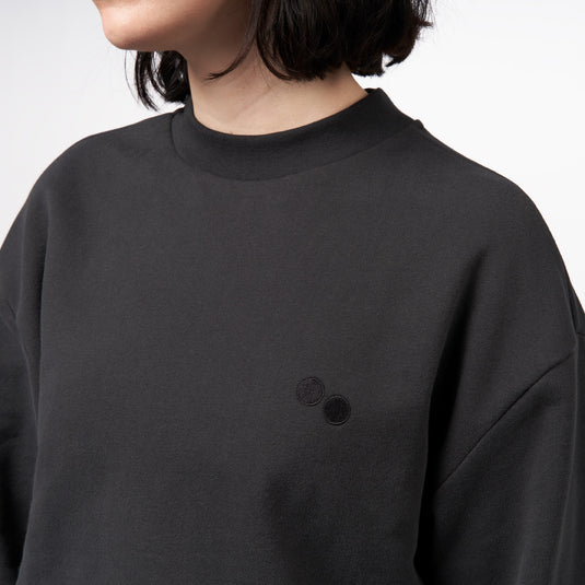 Pinqponq Sweatshirt - Peat Black (Unisex) Super Sparpreis