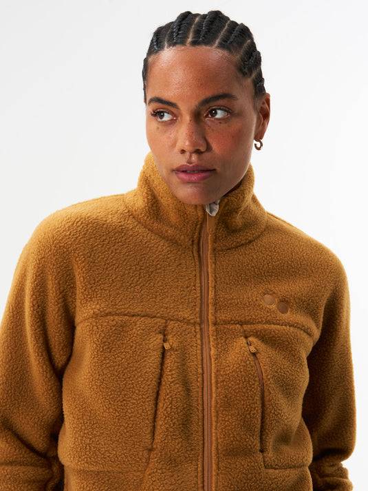 Pinqponq Fleece Jacket - Ginger Biscuit (Female) Letzter Tag