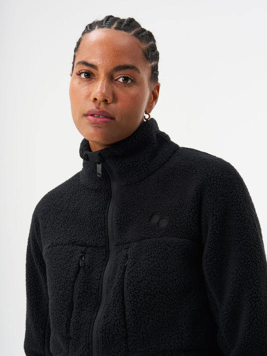 Pinqponq Fleece Jacket - Peat Black (Female) Bis zu 60% Rabatt