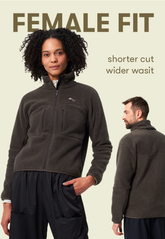 Pinqponq Fleece Jacket - Peat Black (Female) Bis zu 60% Rabatt