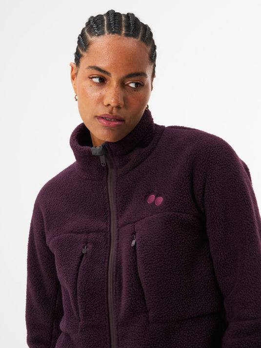Pinqponq Fleece Jacket - Midnight Plum (Female) Nur für heute