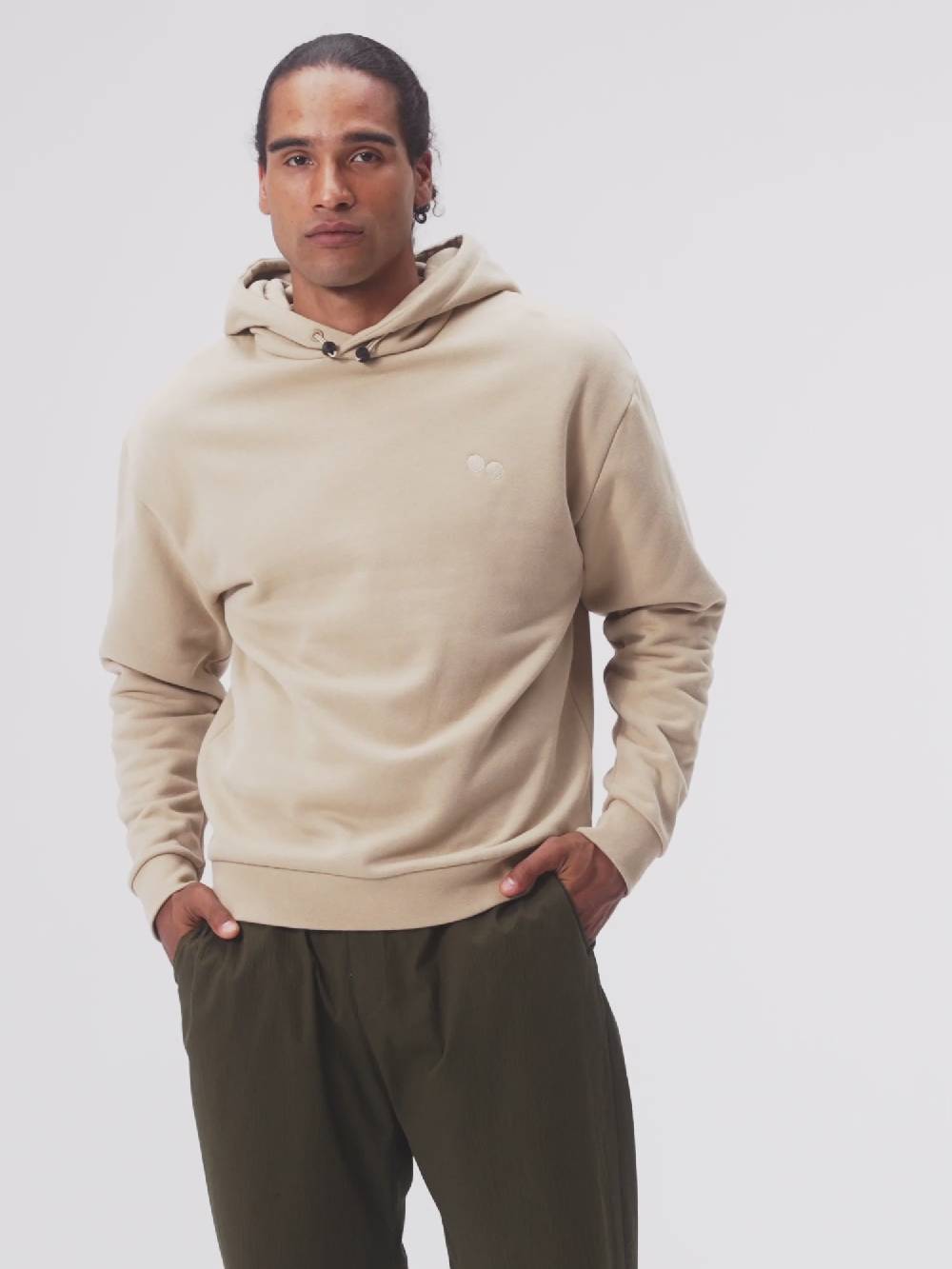 Pinqponq Hoodie - Caramel Khaki (Unisex) Sonderangebot der Fabrik