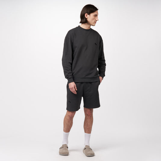 Pinqponq Sweatshort - Peat Black (Unisex) Nur noch ein Tag übrig