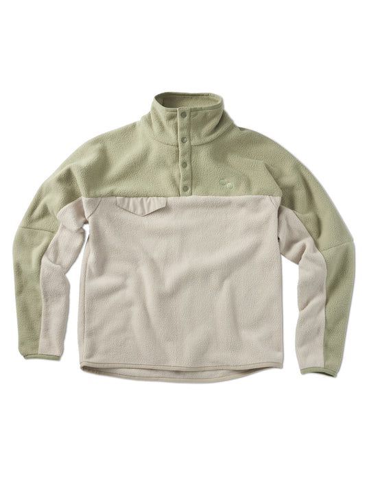 Pinqponq Fleece Pullover - Tune Olive (Unisex) Super Rabatt
