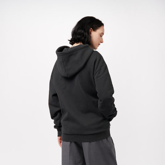 Pinqponq Zipped Hoodie - Peat Black (Unisex) 50% Rabatt mit kostenlosem Versand