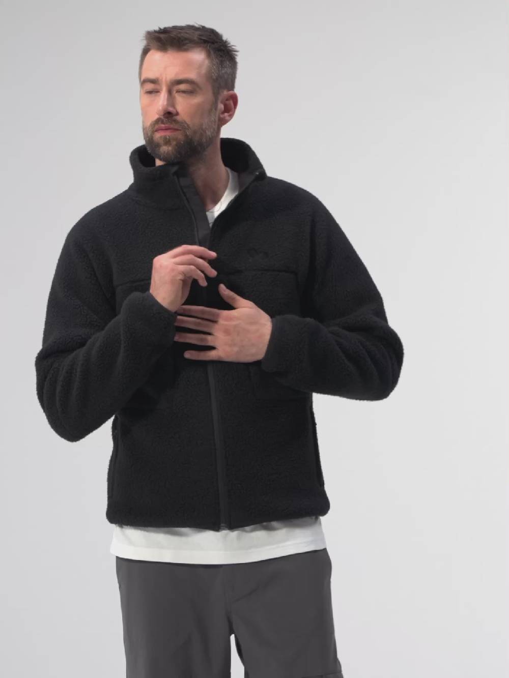 Pinqponq Fleece Jacket - Ginger Biscuit (Male) Auslauf