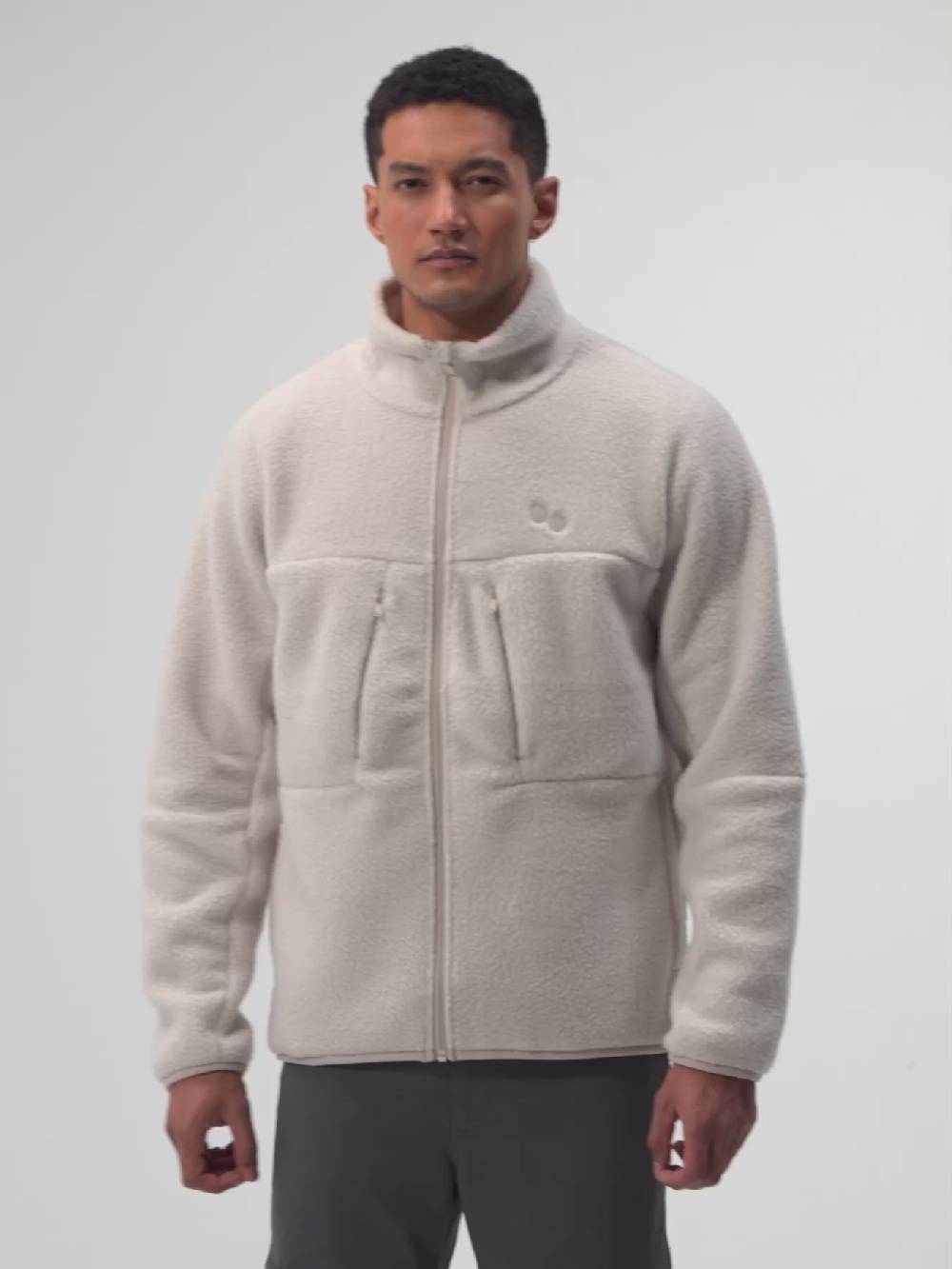 Pinqponq Fleece Jacket - Cliff Beige (Male) Angebote