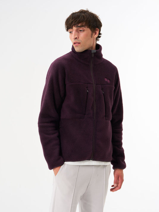 Pinqponq Fleece Jacket - Midnight Plum (Male) im Angebot