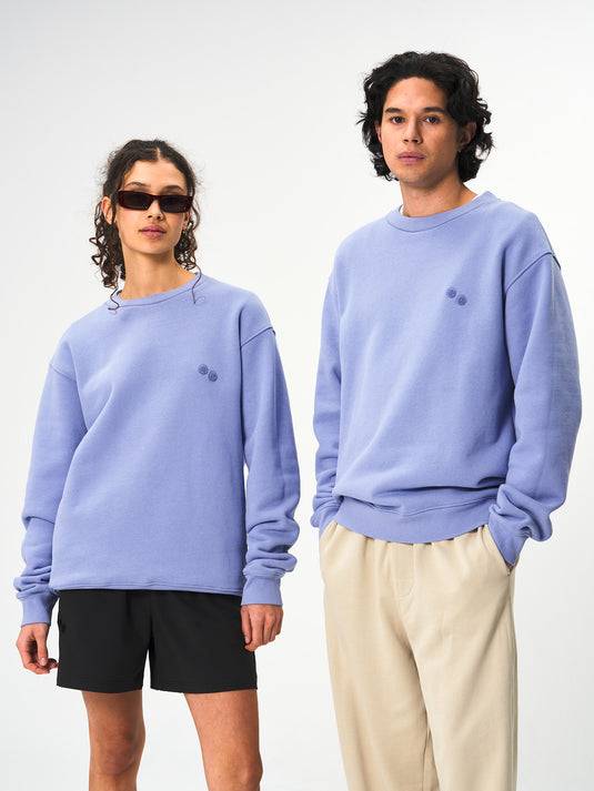 Pinqponq Sweatshirt Cotton - Pool Blue (Unisex) Schlussverkauf