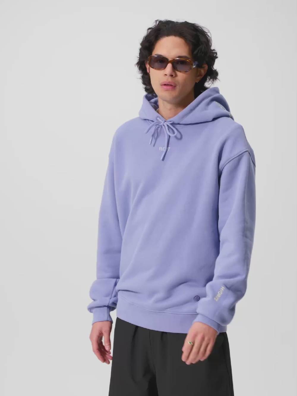 Pinqponq Hoodie Cotton - Pool Blue (Unisex) Kostenloser Versand