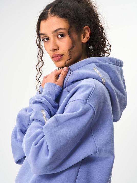 Pinqponq Hoodie Cotton - Pool Blue (Unisex) Kostenloser Versand
