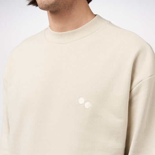 Pinqponq Sweatshirt - Cliff Beige (Unisex) Großer Ausverkauf