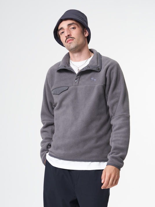 Pinqponq Fleece Pullover - Graphite Grey (Unisex) Neuheiten