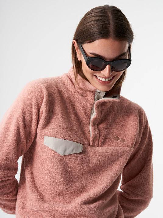 Pinqponq Fleece Pullover - Ash pink (Unisex) Räumungsverkauf