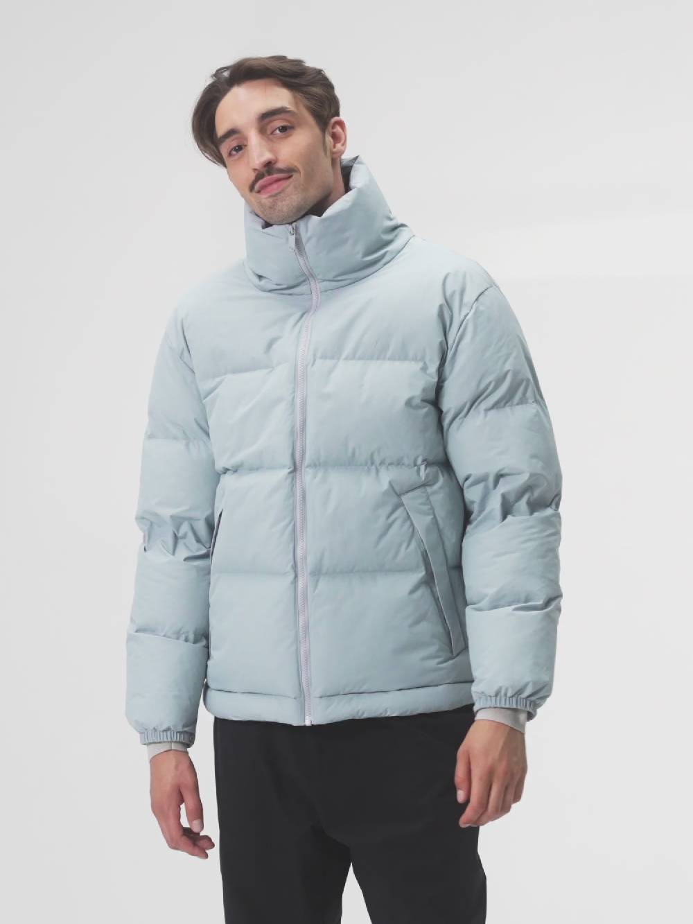 Pinqponq Puffer Jacket - Iced Grey (Unisex) VIP-Rabatte