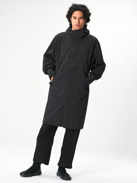 Pinqponq Aestech Rain Parka - Peat Black (Unisex) Tiefpreis