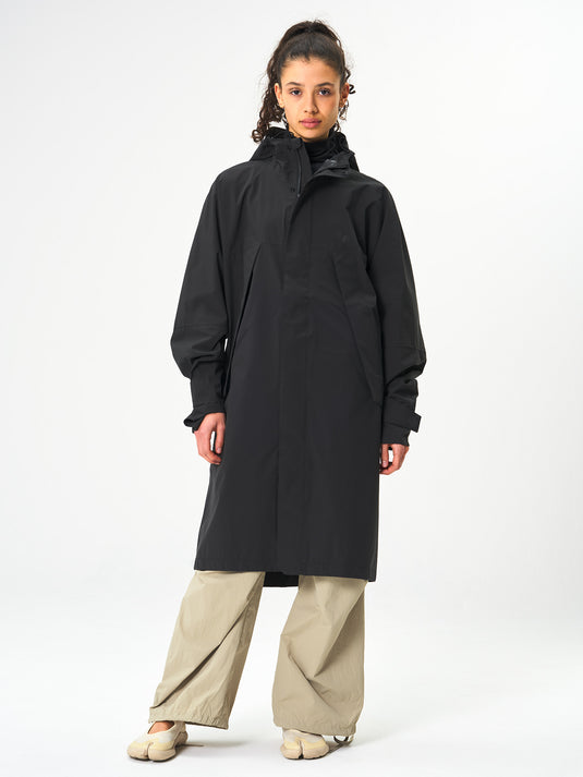 Pinqponq Aestech Rain Parka - Peat Black (Unisex) Tiefpreis
