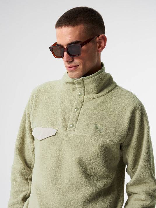 Pinqponq Fleece Pullover - Reed Olive (Unisex) Super Sparpreis
