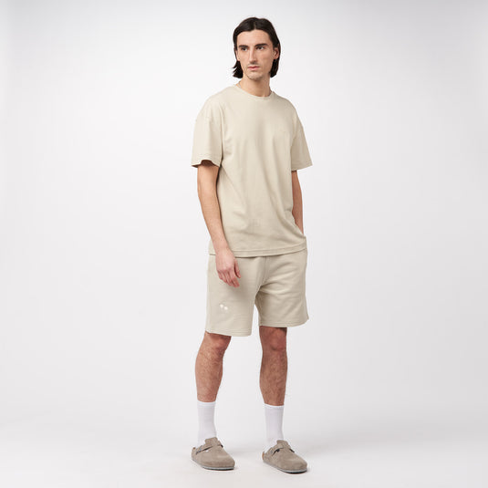 Pinqponq Sweatshort - Cliff Beige (Unisex) Kostenlose Rückgabe