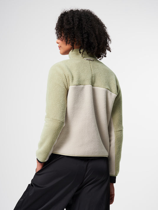 Pinqponq Fleece Jacket - Tune Olive (Female) Begrenzte Freigabe