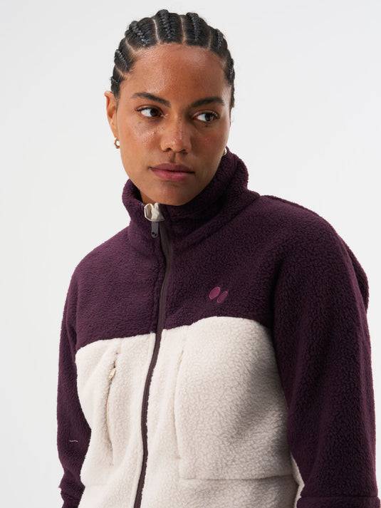 Pinqponq Fleece Jacket - Tune Plum (Female) Bis zu 60% Rabatt